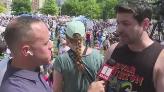 'Wannabe dictator' People gather in Atlanta protesting Trump policies, ICE raids and military parade