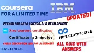 Python for Data Science AI Development (week1-5) All Quiz Answers.#coursera #learning #learner #quiz
