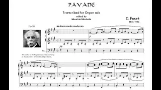 G. Fauré (1845-1924): Pavane Op.50 - Organ transcription