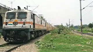 (01057) Dadar Express Special (Mumbai CSMT - Amritsar) With (TKD) WAP7 Locomotive.!