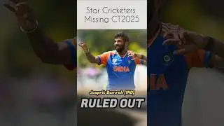 Several star cricketers will be missing CT2025🏆🏆 #shorts #ct025