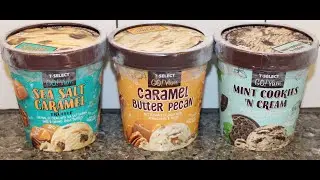 7-Eleven 7-Select Ice Cream: Sea Salt Caramel Truffle, Caramel Butter Pecan, Mint Cookies &lsquo;N Cream