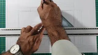 رسم خطوط القياسات على مخطط افقي معماري لوحدة سكنية صغيرة بروفيسور علي صالح النجاده