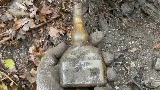 Figural Tree Trunk Bottle, No-Spill Inkwell, And More! Town Dump 11 (Bottle Digging)