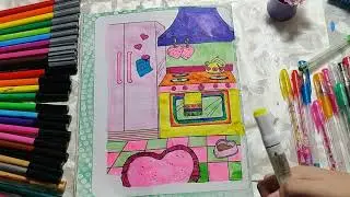 How To Color Barbie's Kitchen For Beginners - The Perfect started for a newbie
