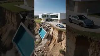 A luxurious cliffside villa couldn&rsquo;t withstand the force of the earthquake