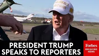 FULL SUNDAY GAGGLE: Trump Takes Questions From Reporters Before Boarding Air Force One For DC Return