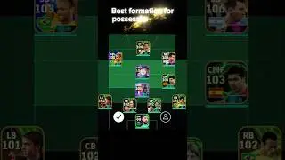 Best formation for possession Game 🎯#efootball