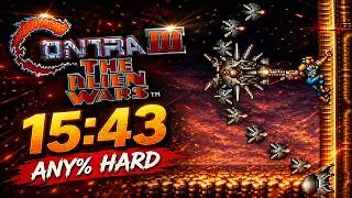 Contra III Any% Hard 15m 43s