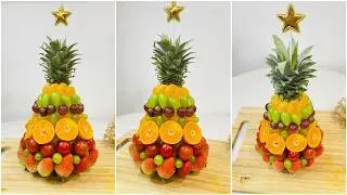 🎄How to Make a Beautiful Fruit Christmas Tree | Festive Table Decoration Idea