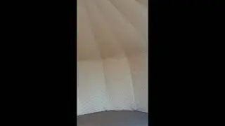 portable multi side tent with glass door and inside