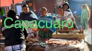 Capacuaro Pueblo Tradicional Purepecha Madera Tianguis Mercado Michoacan rumbo Purepero