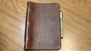 Leather sermon notebook