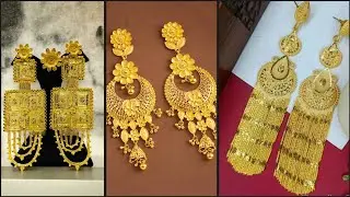 Latast Gold long Earning Designs | very Beautiful Gold  Designs 