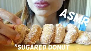 ASMR​ Sugared​ donut with hot tea ( soft sound)​กินโดนัท​เคลือบ​น้ำตาล​ | Kobbi​ eat​ all​