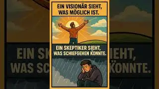 Vision&auml;r vs. Skeptiker &ndash; zwei Sichtweisen, ein Leben 💭✨ #shorts
