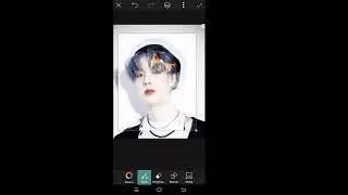 Tutorial editing foto fire face piscart android