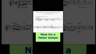 8-bar melody Aeolian mode starting on B for oboe | Trinity music theory grade 6 | #shorts