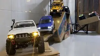 RC Off-Road Climb Challenge |  🚙🔥WPL Trucks Conquer Cardboard Mountain 