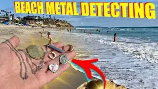 I Hit a MILESTONE Metal Detecting Popular Beaches in North San Diego County!