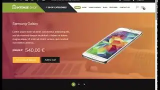 Joomla Shop Template Video Demo