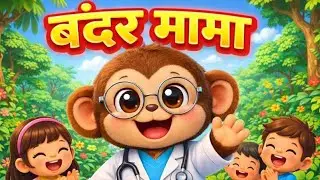 बंदर मामा | Bandar mama | Hindi rhymes for kids | Nursery Rhymes 