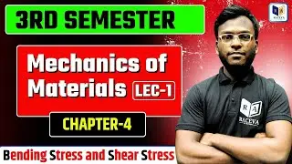 Polytechnic Diploma 3rd Semester #civilengineering | Bending Stress and Shear Stress Chapter-4 Lec-1
