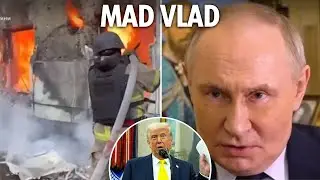 Putin defies Trump and vows to keep fighting as he unleashes &lsquo;war&rsquo;s biggest drone blitz'