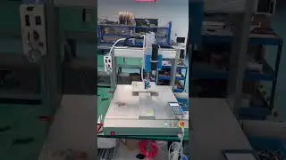 4 Axis Glue Dispenser Robot Testing before shipping