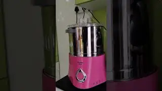 Preethi iconic wet grinder first time run with dry rice for the stones to get set