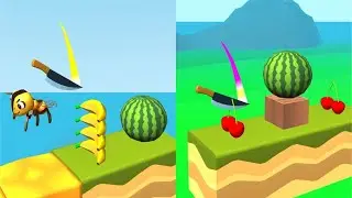 Knife Jump! Very Satisfying And Relaxing ASMR Slicing Game