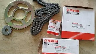 Yamaha ybr original chain spocket set