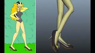 3-D Nail Slippers on Model