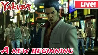 yakuza a new journey begins best beat-em-up Livestream part 1 #yakuza #livestream #beatemup