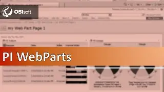 OSIsoft: Explain a Web Part page. v3.0