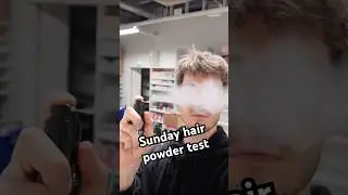 Sunday hair powder testing.  #europeanhair #stylesolutions #donlio #hairpowder #thickerhair