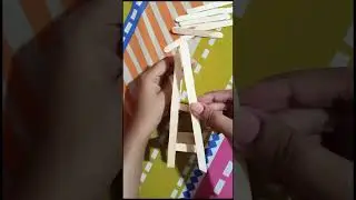 Ice cream stick shelf #trending #craft #art #craftideas #clayartist #handmade #subscribe #ytshorts