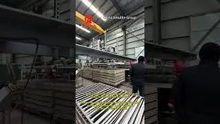 Линия по производству фиброцементных плит#fibercement #buildingmaterials