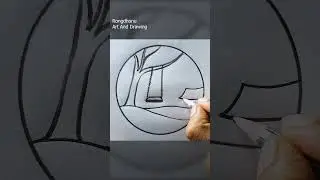 Swing on a Tree Inside a Circle Drawing #shorts #rongdhonuartanddrawing #scenery #art