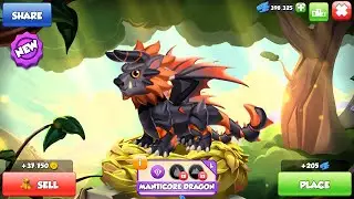 Hatched Manticore Dragon-Dragon Mania legends | Open 100 more chest  Dungeon battle | DML