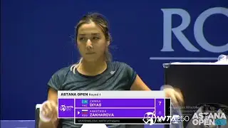 Z. Diyas vs A. Zakharova Round 1 Highlights | WTA250 Astana Open