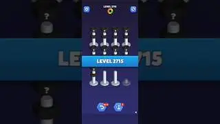 Nut Sort Level 2715 - Color Puzzle Game by Kiwi Fun #games #puzzle #NutSort #NutSortSolution
