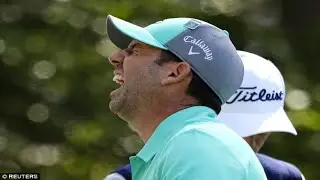 Sergio Garcia hits FIVE CONSECUTIVE shots into the water as Spaniard's Masters title defence