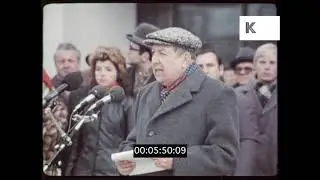 1980s Moscow Peace Protest, Speeches, Cold War