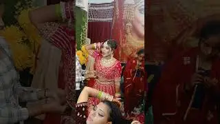 Two sisters bride 👰&zwj;♀ bride makeup #shorts #trending #brides #makeup #ytshorts #viral #love #video