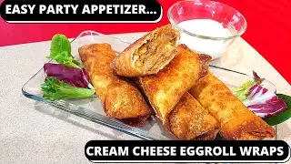 Easy Party Appetizer...Cream Cheese Egg Roll Wraps