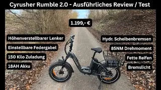 Cyrusher Rumble 2.0 - Ausführliches Review-Test - E-Bike - Fatbike