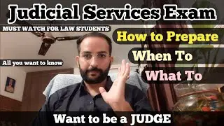 How to Prepare for Judiciary Exam Must Watch for Law Students Judiciary Aspirants All u Want to Know