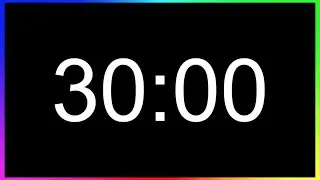 Minuteur 30min ALARME🚨/ Compte à Rebours 30 Minutes /Minuterie 30 Minutes/Décompte 30min
