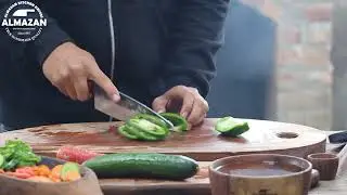 Hand Forged Carbon Steel Kitchen Knife By Almazan Knives